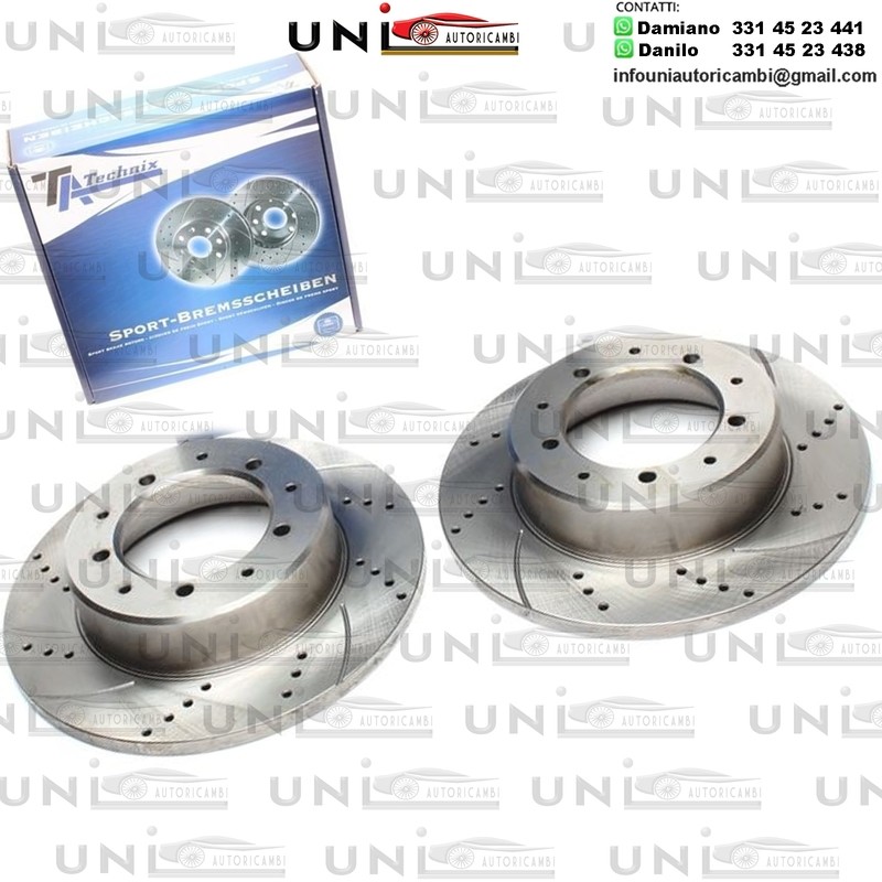 2X Dischi Sportivi Posteriori Land Rover Defender SW / Defender Convertible / Defender Pickup / Discovery / Range Rover