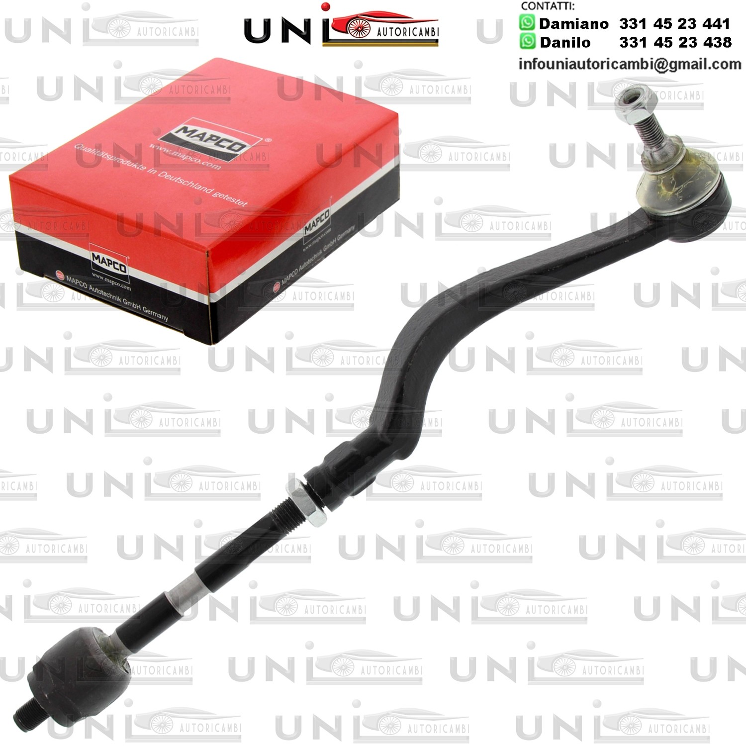 Tirante trasversale Assale anteriore Destro Rinforzato DACIA LOGAN, LOGAN EXPRESS, LOGAN MCV, SANDERO 1.2-1.6LPG 09.04-