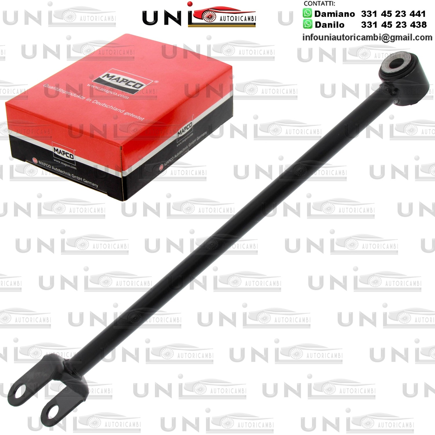 Asta/Puntone, Stabilizzatore Assale post. bilaterale Rinforzata DACIA DUSTER 1.5D/1.6 06.10-