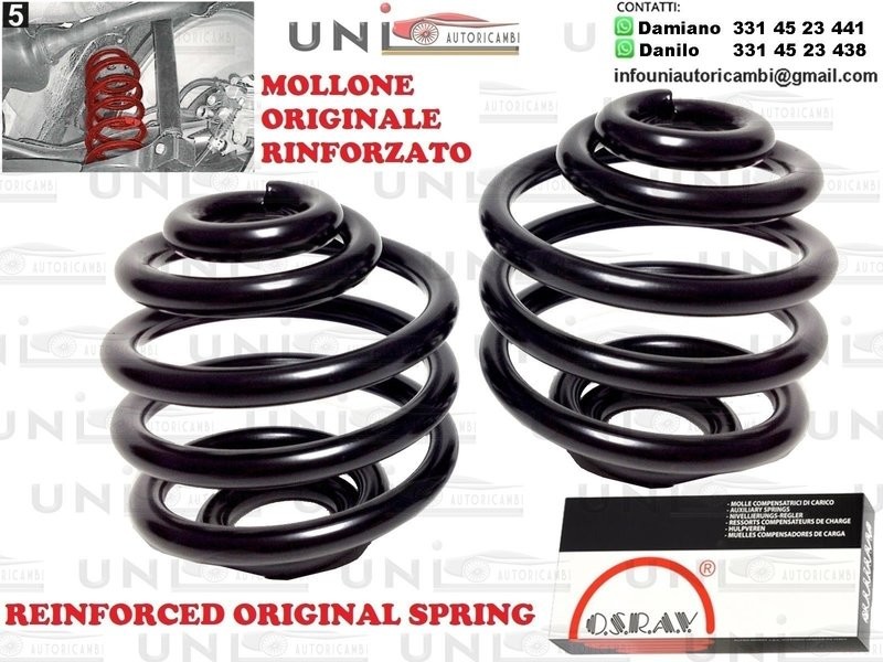 2X Molloni Originali da Carico Rinforzati Osrav Audi A3 (8L) da anno 09.96 a 05.03 110KG