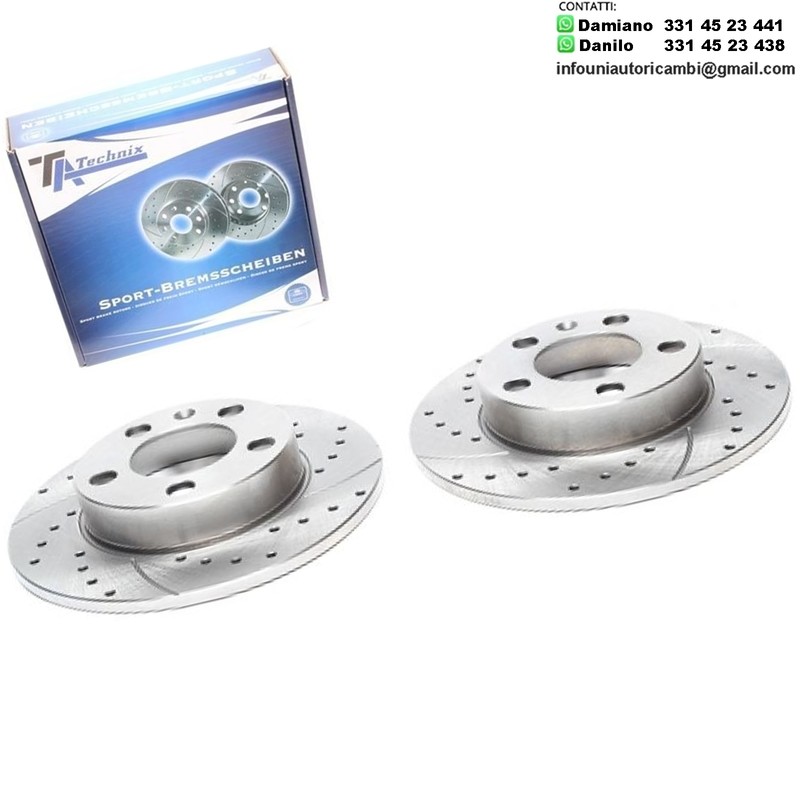 2X Dischi Sportivi Posteriori Audi A1 / A2 /  TT / Seat Cordoba / Ibiza IV / Ibiza V / Toledo II / Skoda Fabia / Octavia / VW Bora