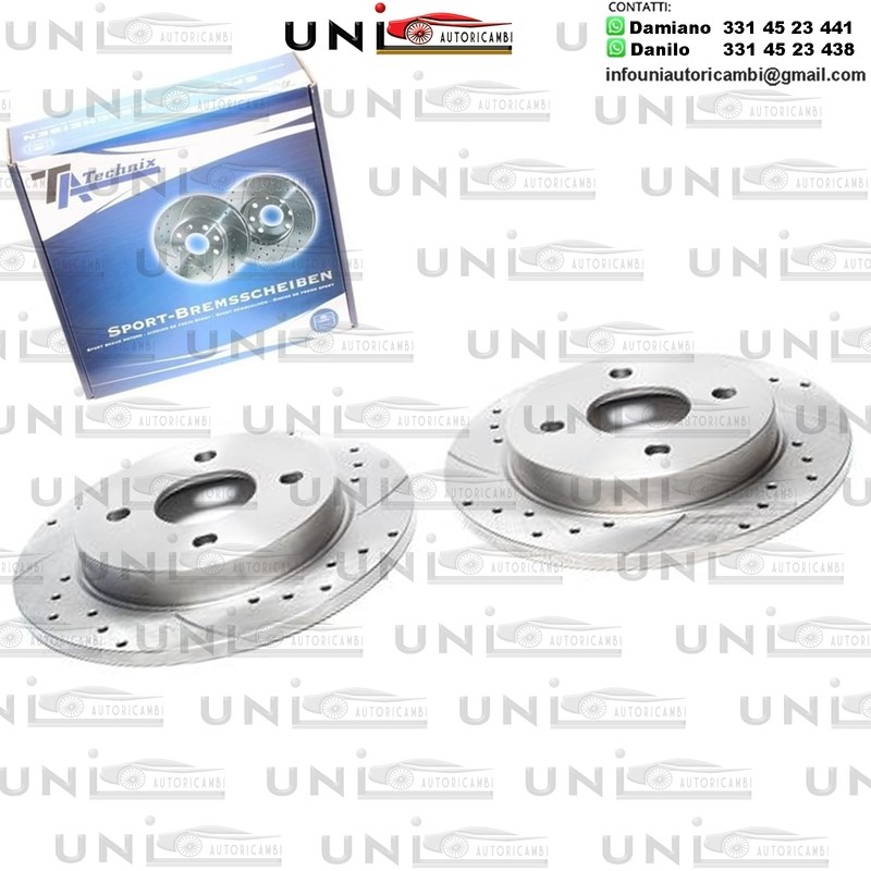 2X Dischi Sportivi Posteriori Ford Fiesta / Focus / Scorpio / Sierra