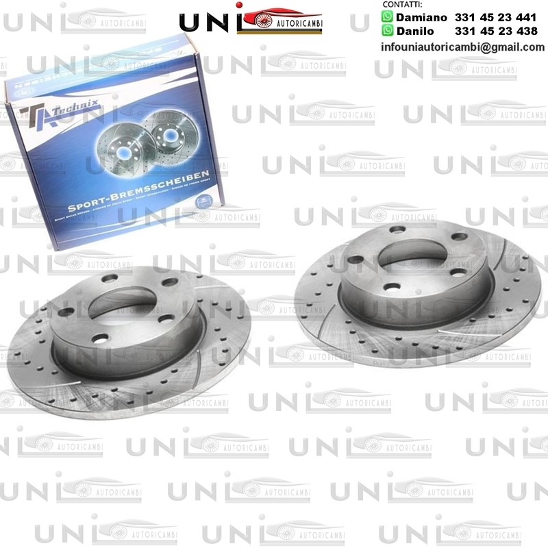 2X Dischi Sportivi Posteriori Audi 100 / 200 / 200 Avant / 100 Avant / A8