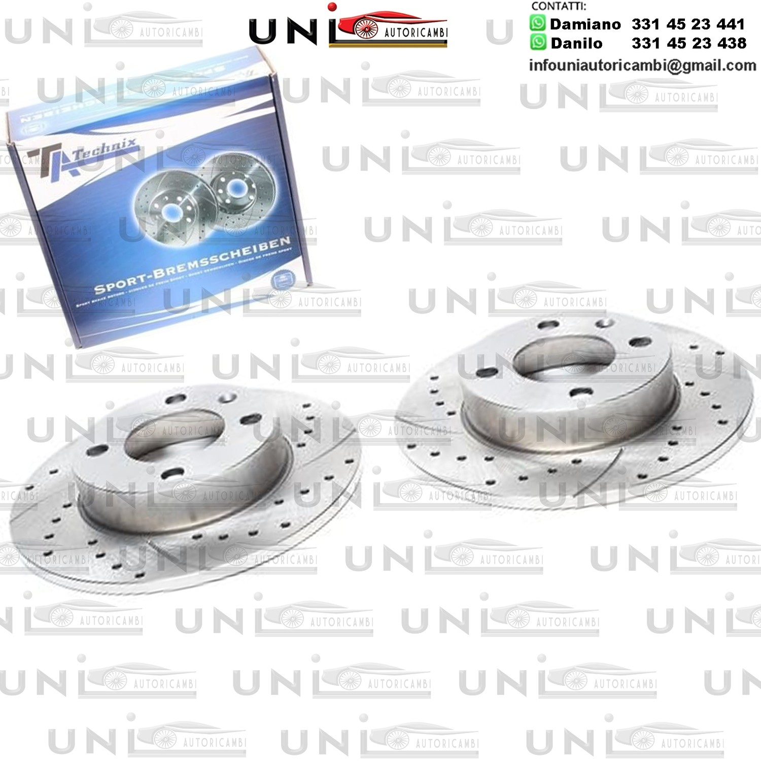 2X Dischi Sportivi Posteriori Seat Arosa / Cordoba / Ibiza II / Ibiza III / VW Lupo / Polo Classic / Polo Variant