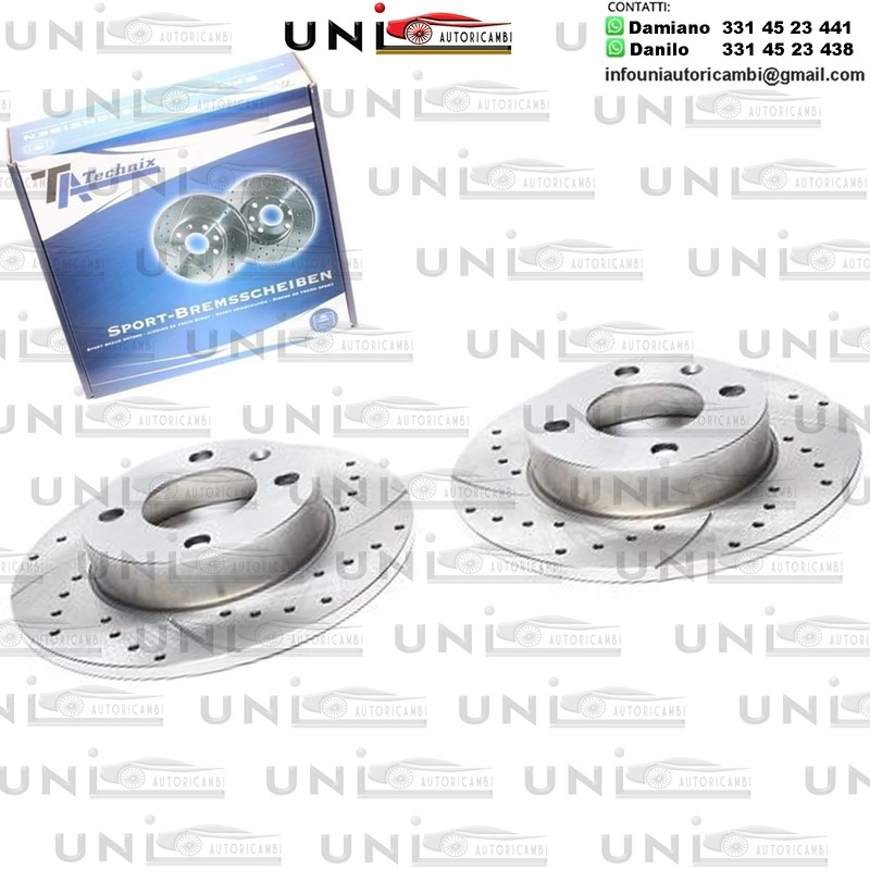 2X Dischi Sportivi Posteriori Seat Arosa / Cordoba / Ibiza II / Ibiza III / VW Lupo / Polo Classic / Polo Variant