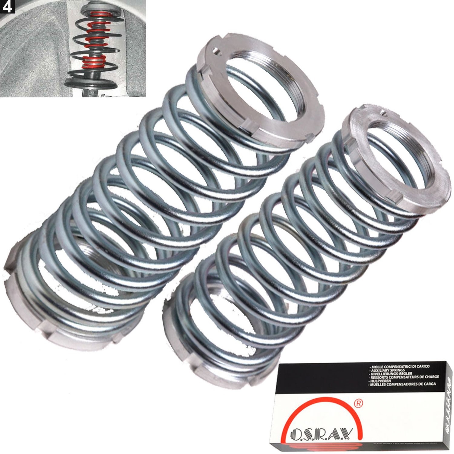 1X Molle da Carico Rinforzate Osrav Seat Toledo I / Volkswagen Golf I / III /  Jetta I / II / Polo I / II / II Classic / II Furgonato / Scirocco I / II / Vento / da 02/1974 / 160KG