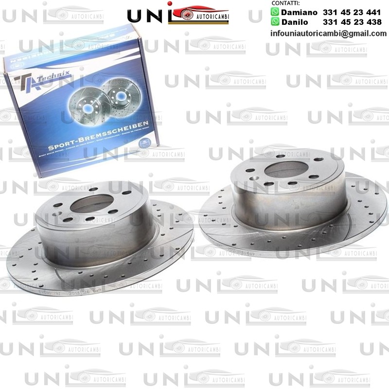 2X Dischi Sportivi Posteriori Opel Vectra B / Caravan / B CC / Saab 9-3 / 9-5 / 900 II / 900 II Cabriolet / 900 II Coupe