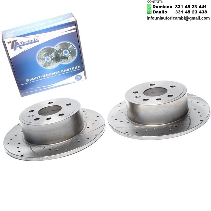 2X Dischi Sportivi Posteriori Opel Vectra B / Caravan / B CC / Saab 9-3 / 9-5 / 900 II / 900 II Cabriolet / 900 II Coupe