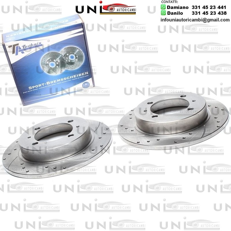 2X Dischi Sportivi Posteriori Mitsubishi Carisma / Space Star / Volvo S40 I / V40 Estate