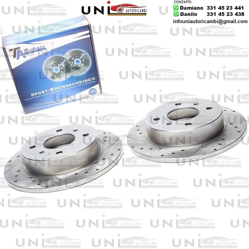 2X Dischi Sportivi Posteriori Nissan Almera II, Almera II Hatchback, Primera, Primera Hatchback