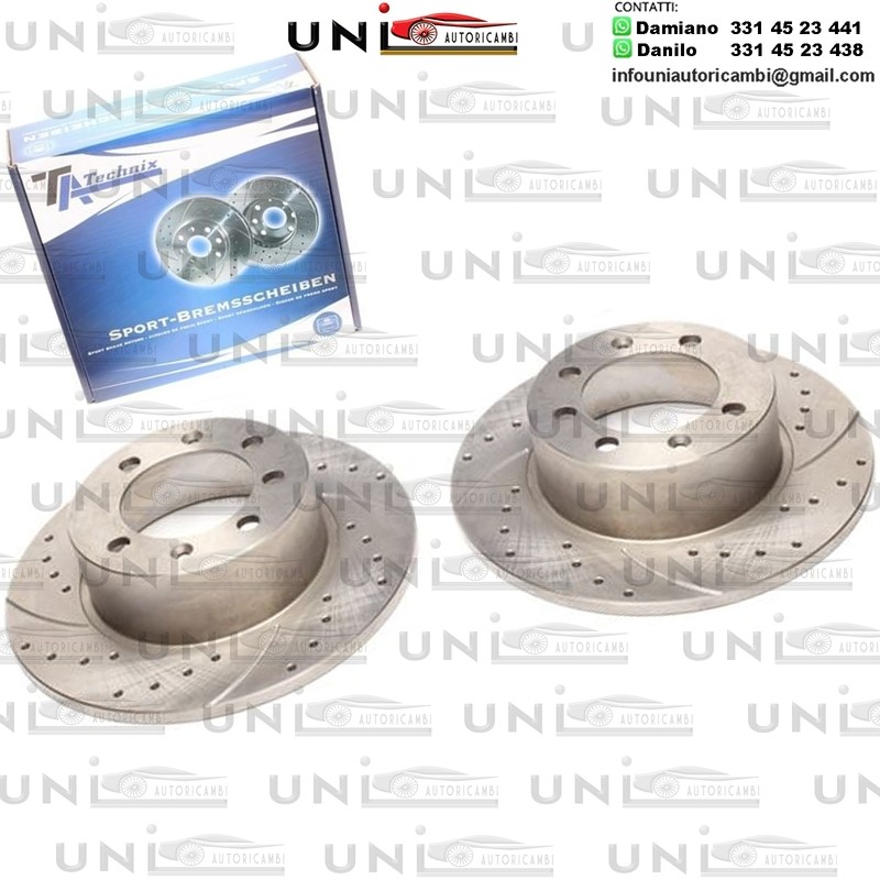 2X Dischi Sportivi Posteriori Saab 90 / 99 / 900 I Coupé Combi / 900 I / 900 I Convertible