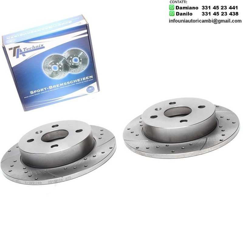 2X Dischi Sportivi Posteriori Opel Astra F Classic /G Cabriolet / Caravan / H Caravan / Saloon / Meriva