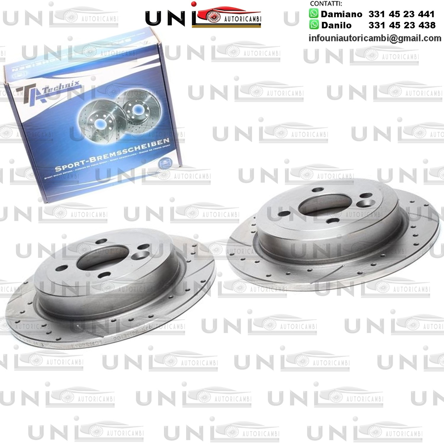 2X Dischi Sportivi Posteriori Mini Cooper / Cooper S / One / Works / Cabriolet Cooper/ Clubman / Roadster