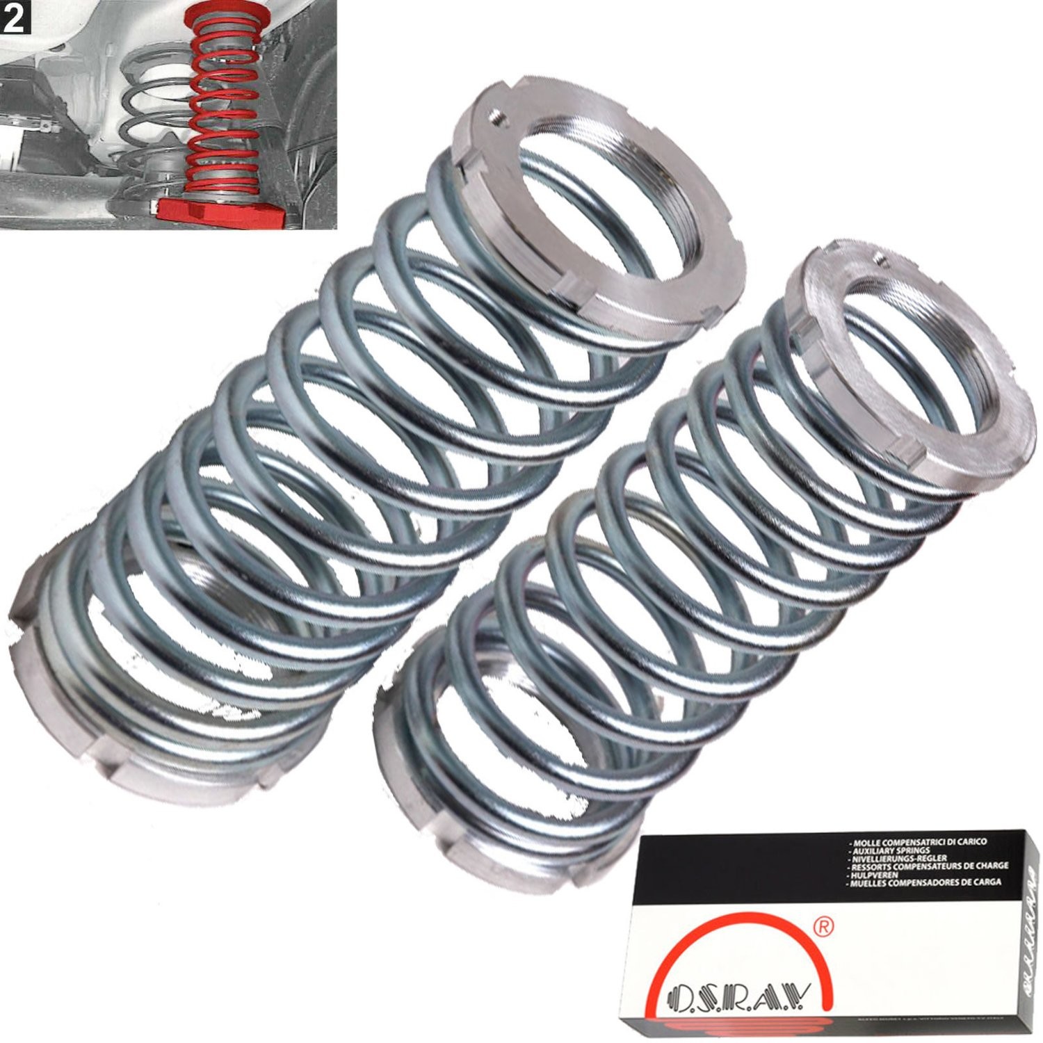 1X Molle da Carico Rinforzate Osrav Volkswagen Caddy III Furgonato / III Station Wagon / da 03/2004 / 160KG