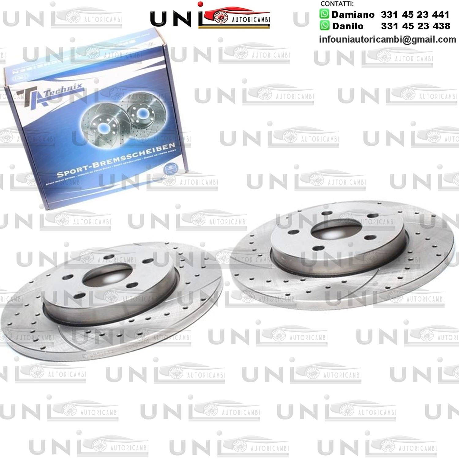 2X Dischi Sportivi Posteriori Ford Mondeo III / Mondeo III Estate / Mondeo III Saloon / Jaguar X-Type / X-Type Estate