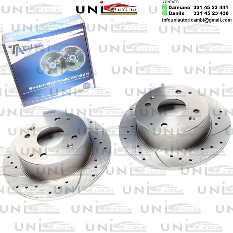 2X Dischi Sportivi Posteriori Honda Accord VI / Accord VI Hatchback