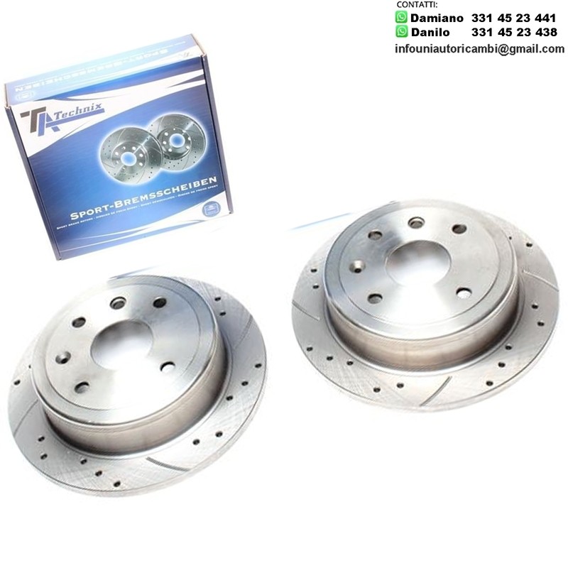 2X Dischi Sportivi Posteriori Chevrolet Lacetti / Nubira Notchback ,Saloon, Estate / Daewoo Lacetti / Nubira Saloon, Wagon, Notchback
