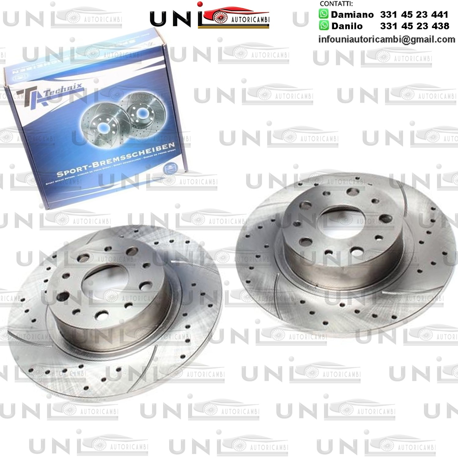 2X Dischi Sportivi Posteriori Alfa Romeo 166 / Lancia Kappa / Kappa Coupe / Kappa SW