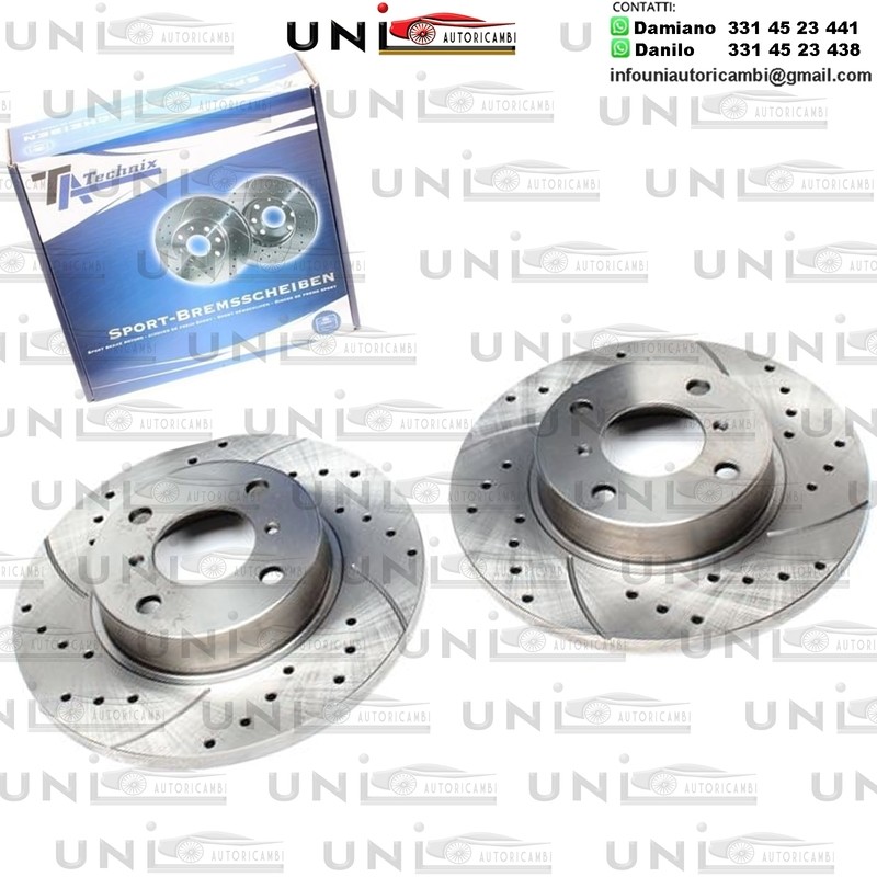 2X Dischi Sportivi Anteriori Opel Agila / Suzuki Wagon R +