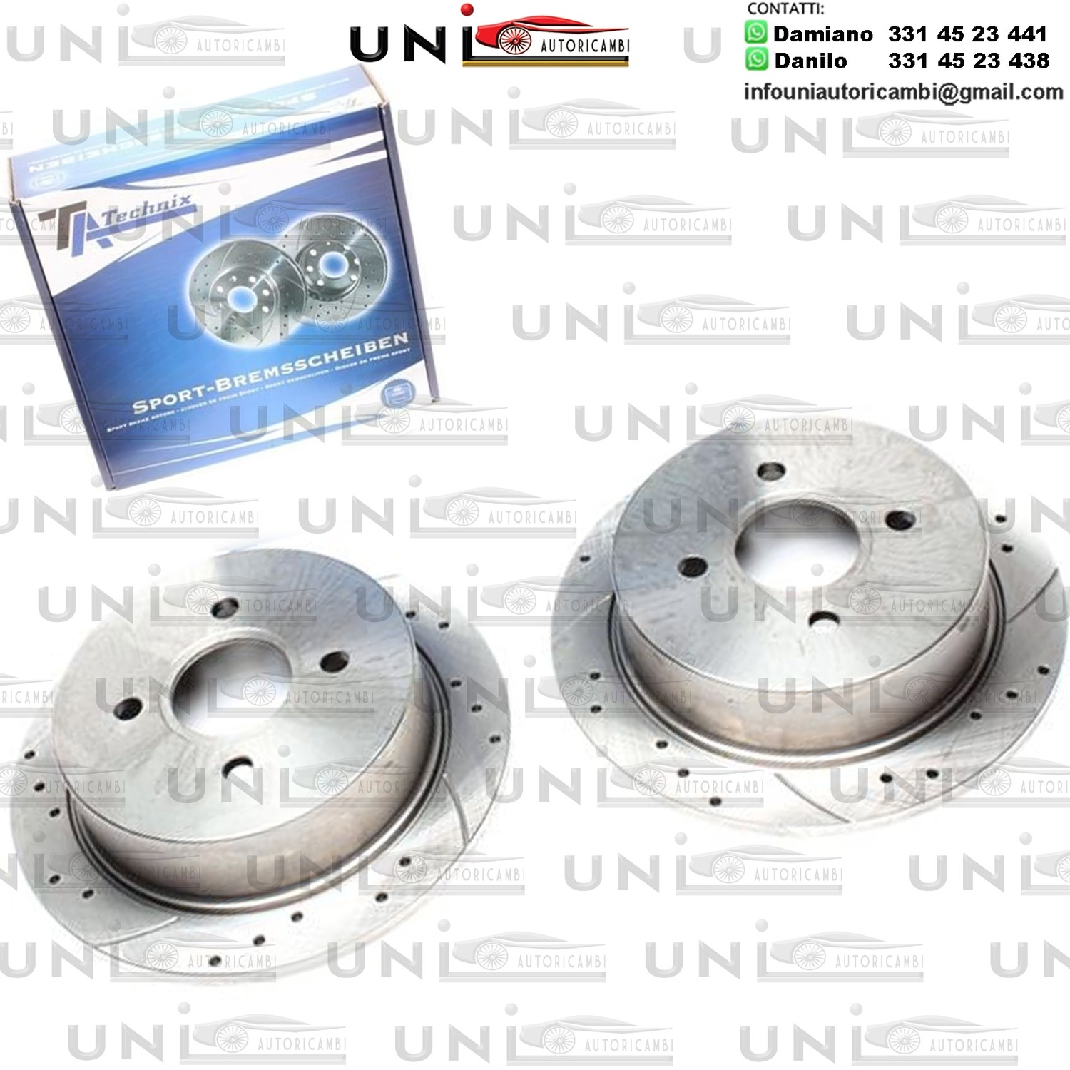 2X Dischi Sportivi Posteriori Ford Escort V / V Estate / VI / VI Estate / VII / VII Estate / VII Convertible / Classic / Express / Orion III