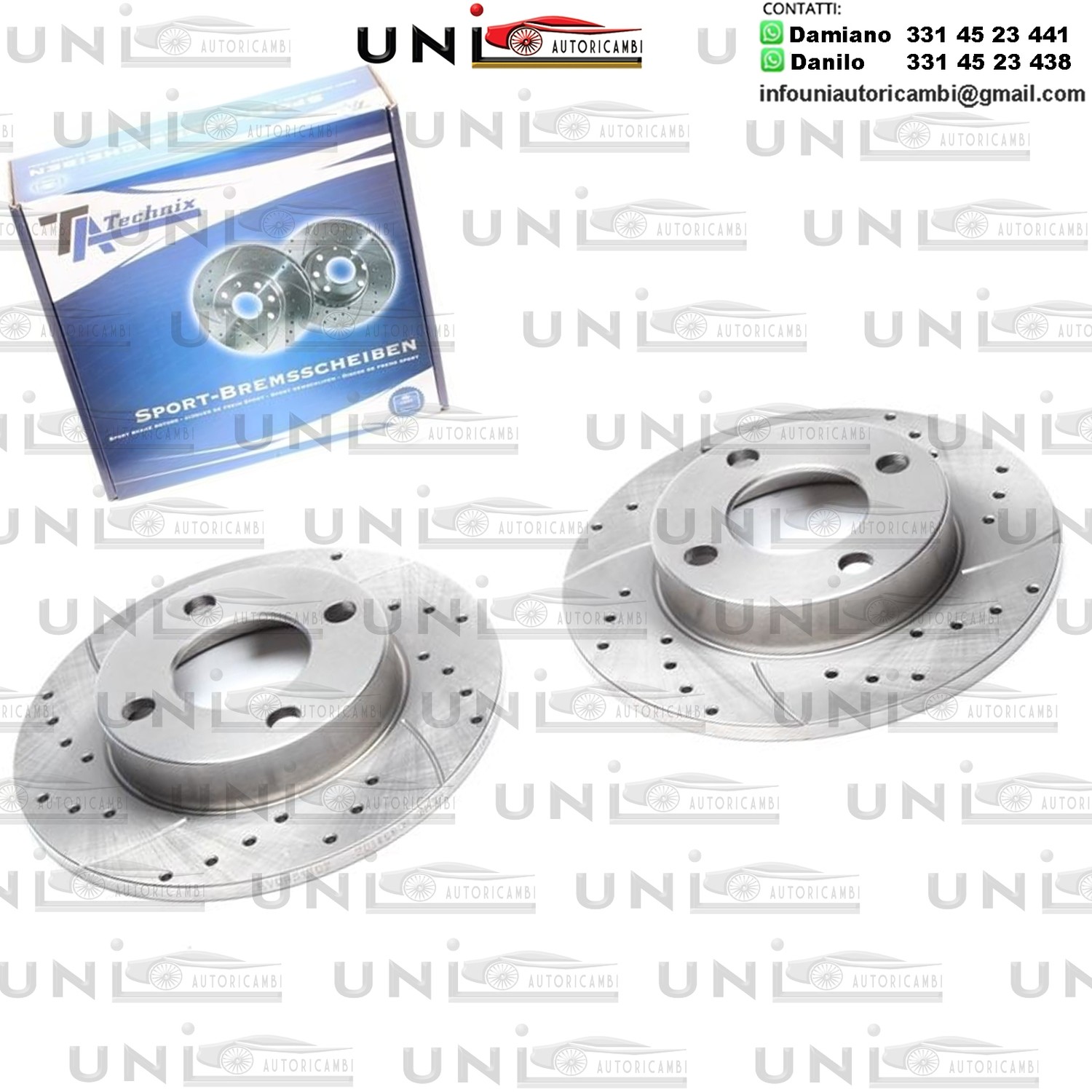 2X Dischi Sportivi Posteriori Audi 80 / 90 / Coupe / Quattro