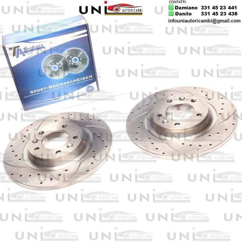2X Dischi Sportivi Posteriori Citroën C5 III / C5 III Break / Peugeot 407 / 407 SW / 508 / 508SW / 607 / RCZ