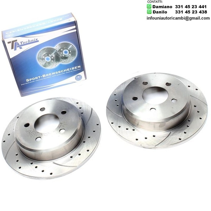 2X Dischi Sportivi Posteriori Chrysler Voyager III / IV / Dodge Caravan / Jeep Cherokee / Wrangler II
