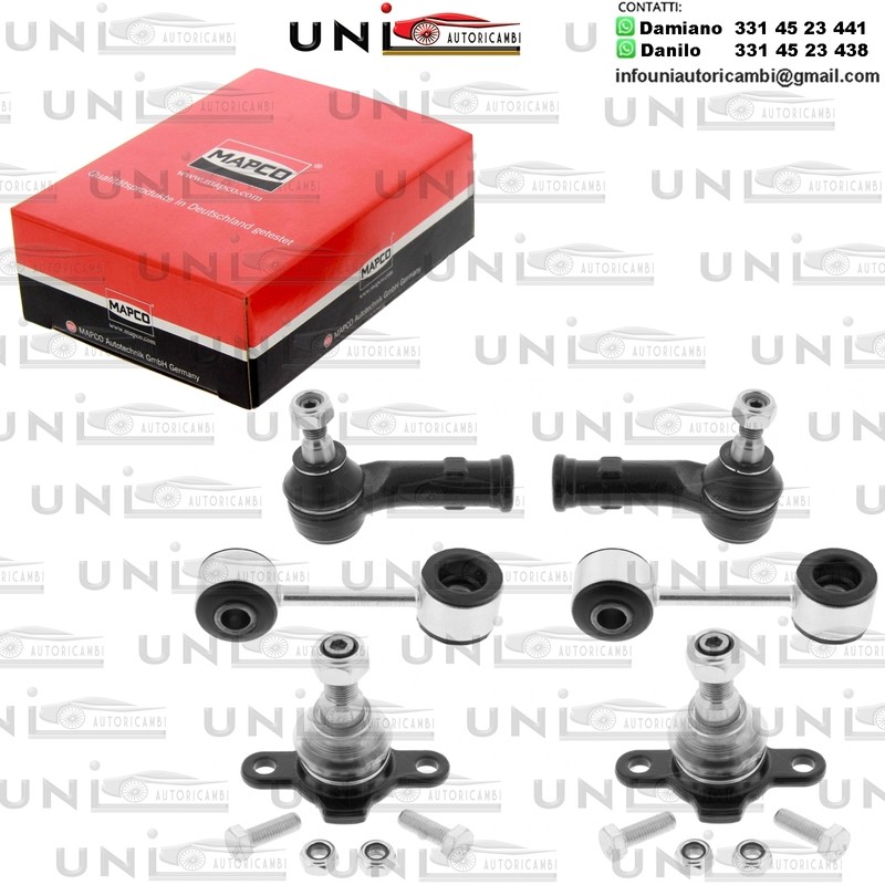 Kit Bracci Oscillanti 6 Pezzi Mapco Rinforzati VW TRANSPORTER T4 Autobus, T4 Furgonato, T4 Pianale piatto / Telaio da 1990