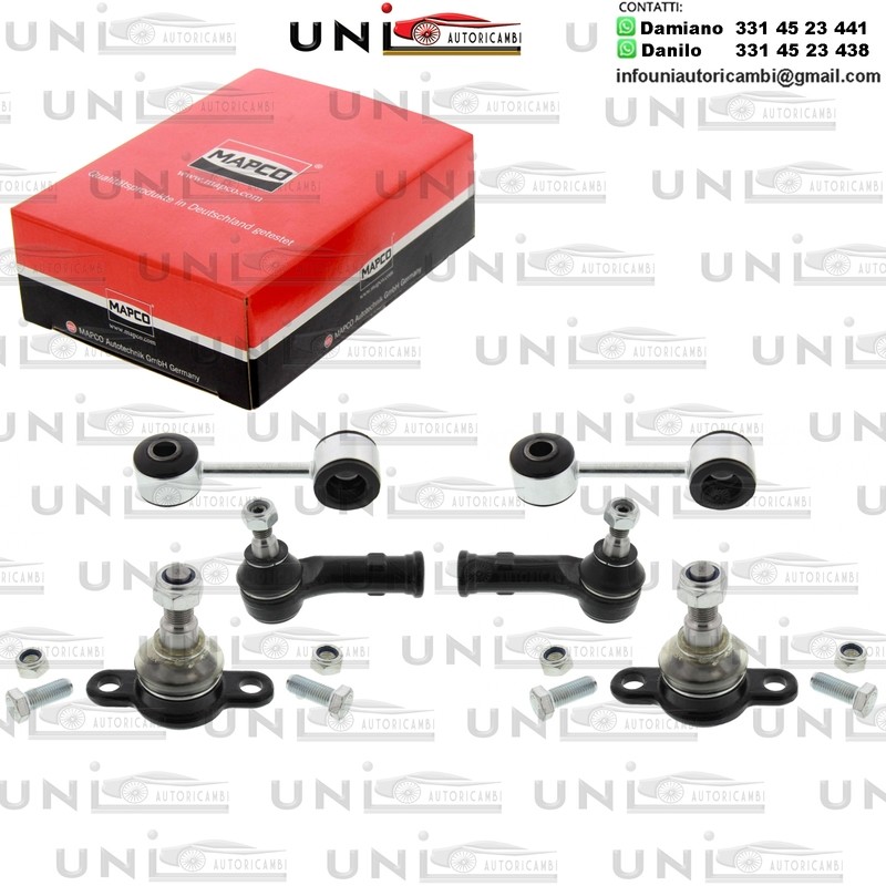 Kit Bracci Oscillanti 6 Pezzi Mapco Rinforzati VW TRANSPORTER T4 Autobus, T4 Furgonato, T4 Pianale piatto / Telaio da 1990