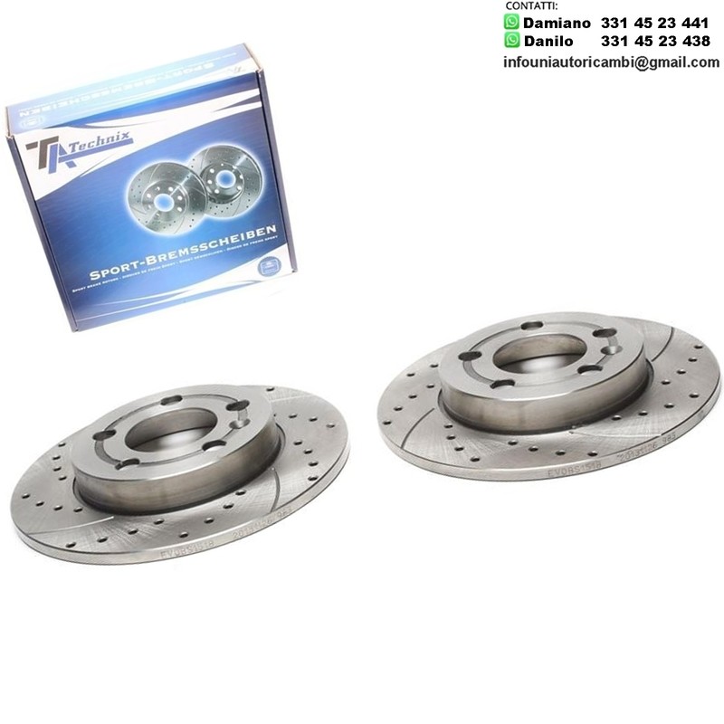 2X Dischi Sportivi Posteriori Audi A3 / TT / Roadster / Skoda Octavia / VW Golf IV / V / Bora