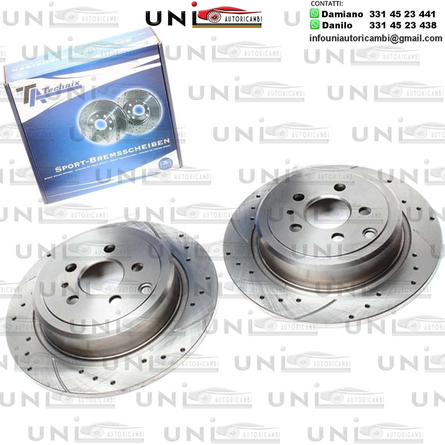 2X Dischi Sportivi Posteriori Citroën Evasion / Fiat Ulysse / Lancia Zeta / Peugeot 806