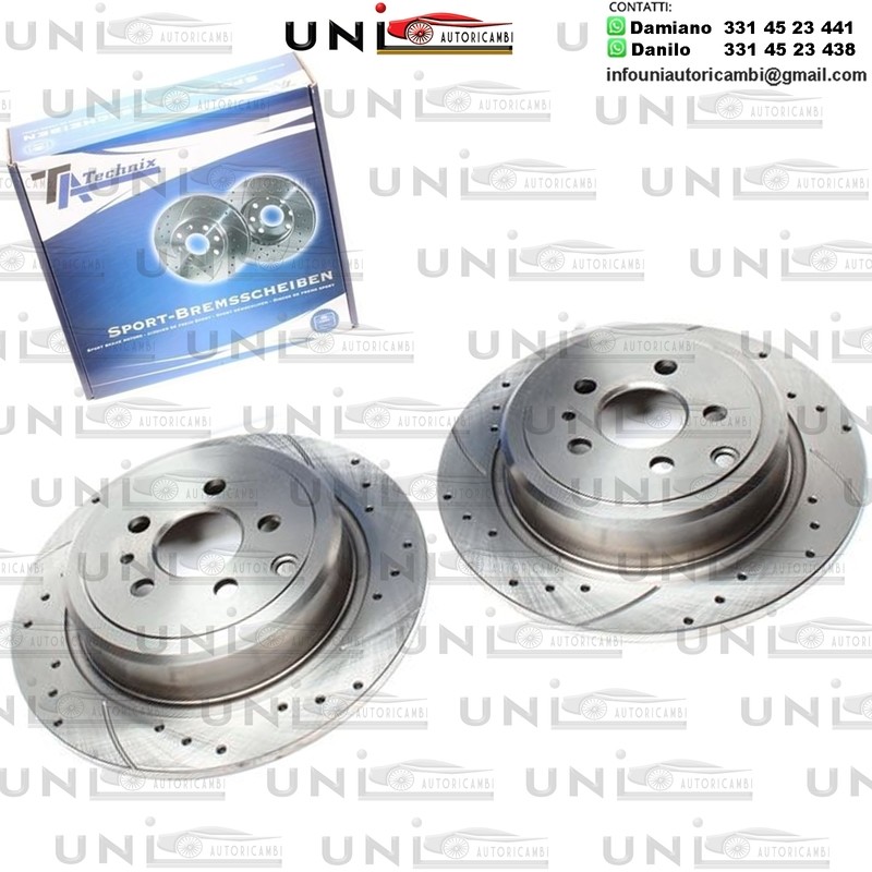 2X Dischi Sportivi Posteriori Citroën Evasion / Fiat Ulysse / Lancia Zeta / Peugeot 806