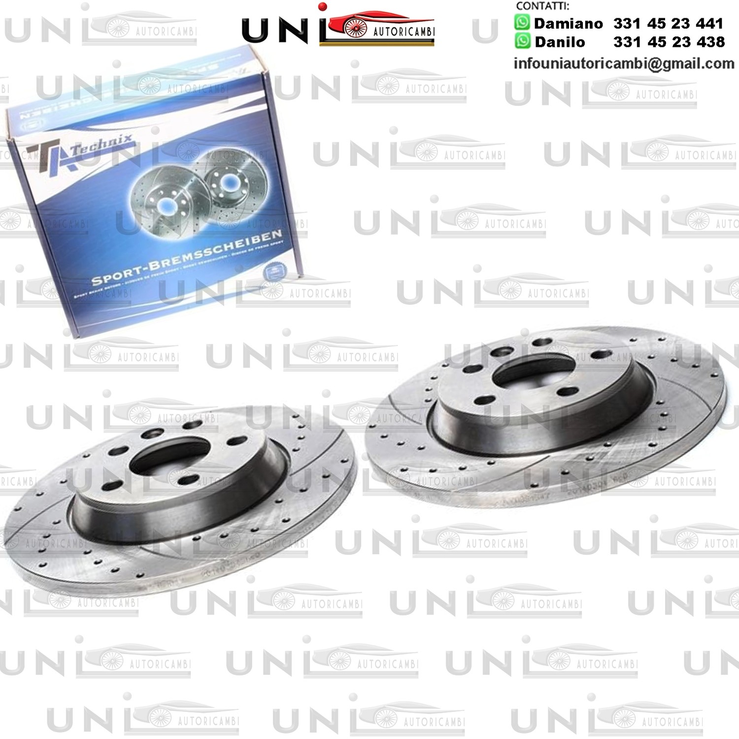 2X Dischi Sportivi Posteriori Ford Galaxy / Seat Alhambra / VW Sharan / Transporter T4 Bus