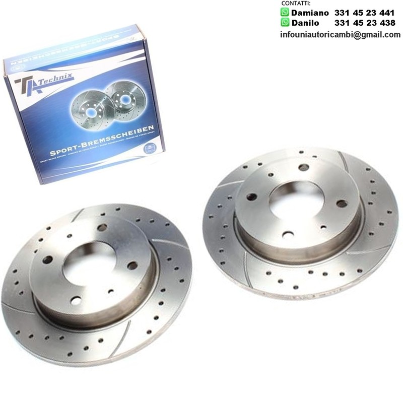 2X Dischi Sportivi Posteriori Mitsubishi Colt VI / Colt CZC Cabriolet / Smart Fourfour