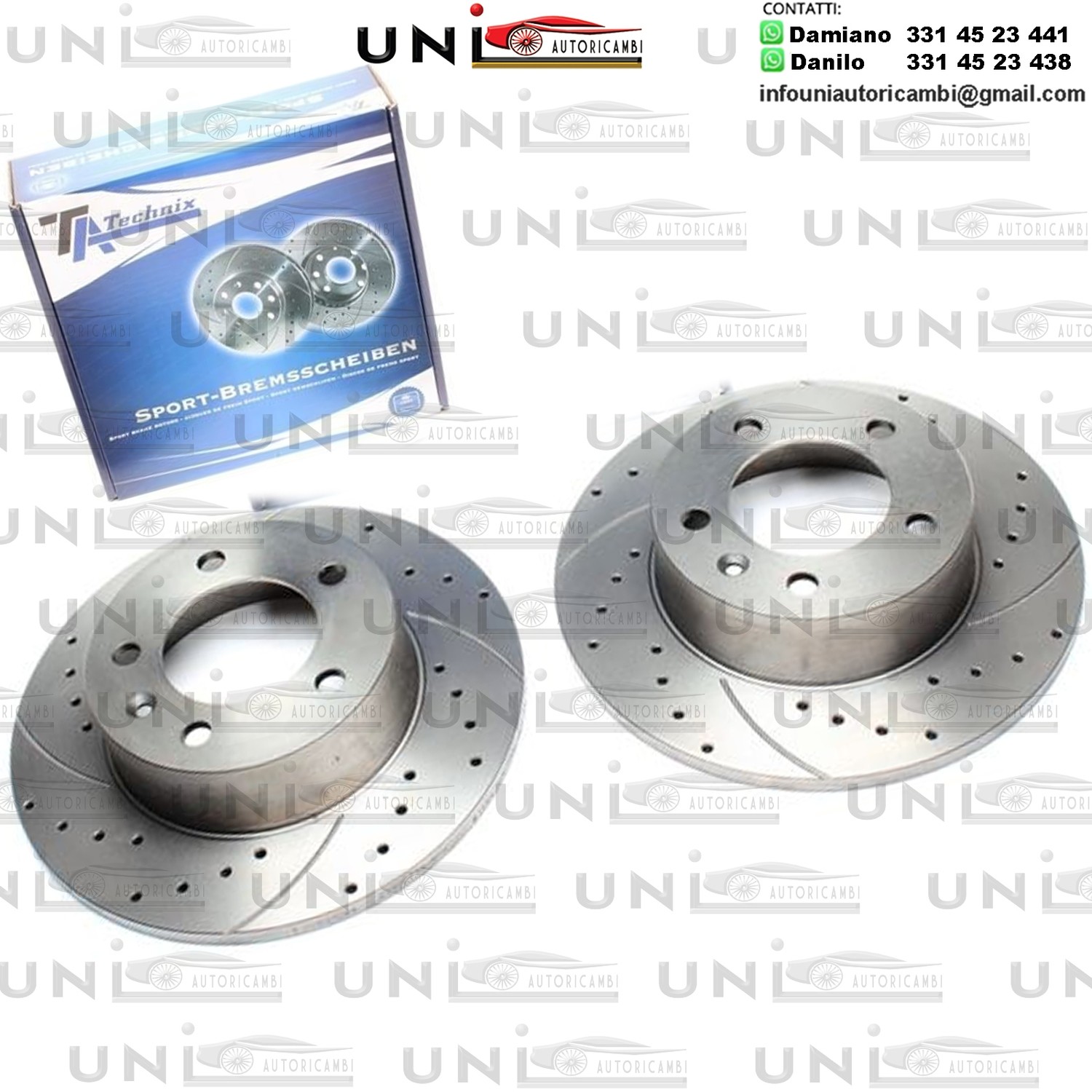 2X Dischi Sportivi Posteriori Nissan Interstar Bus / Kasten / Opel Movano Combi / Movano Pritsche / Reanult Master II Bus