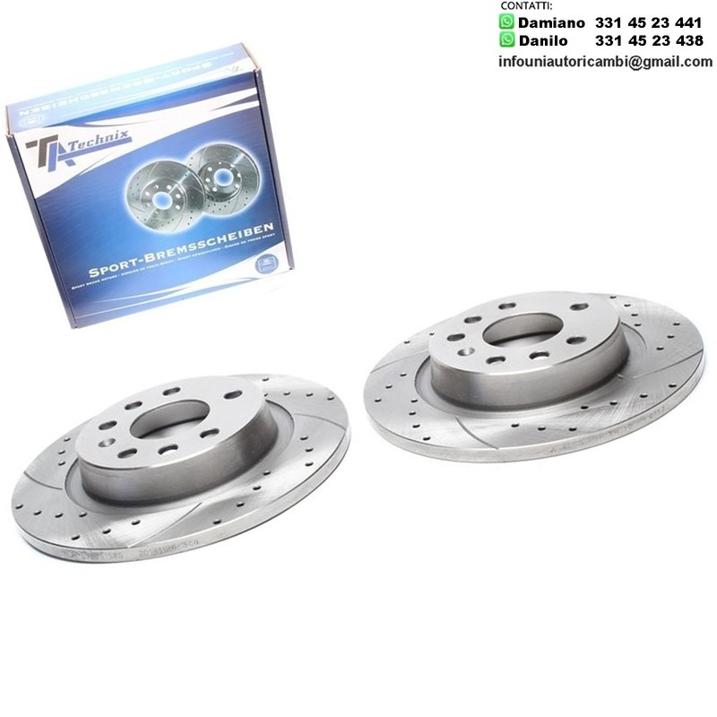 2X Dischi Sportivi Posteriori Fiat Croma / Opel Signum / Vectra C / Vectra C Caravan / Saab 9-3 Convertible / Estate / 9-3X