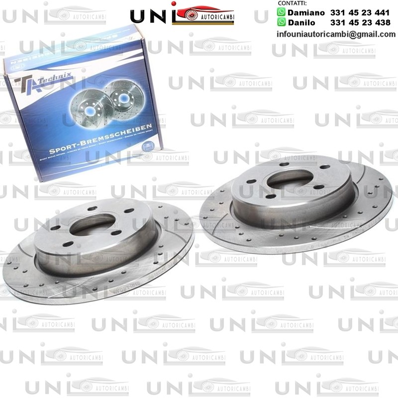 2X Dischi Sportivi Posteriori Ford C-Max / Focus II / Focus Cabriolet / Focus II Estate / Focus II Saloon