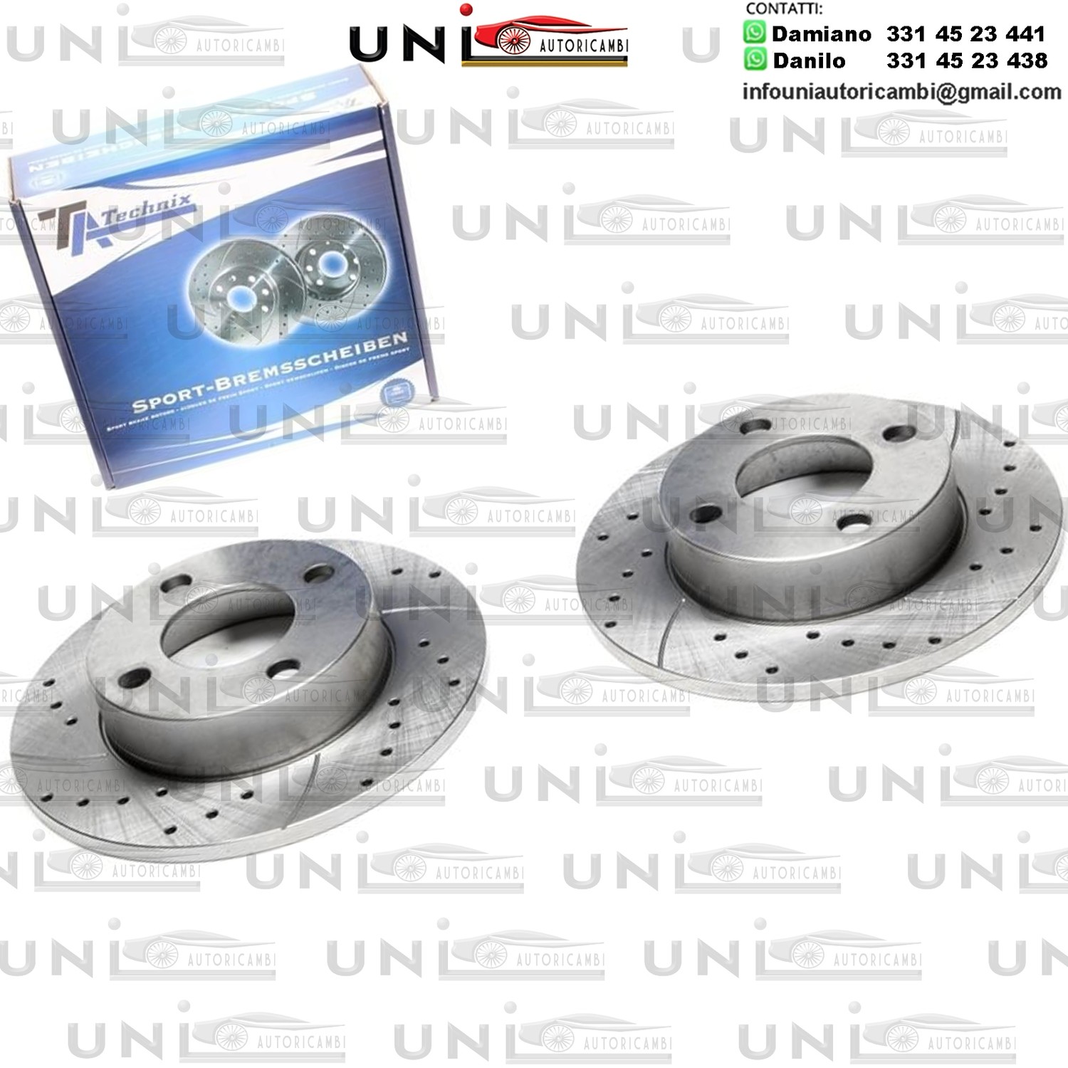 2X Dischi Sportivi Posteriori Audi 100