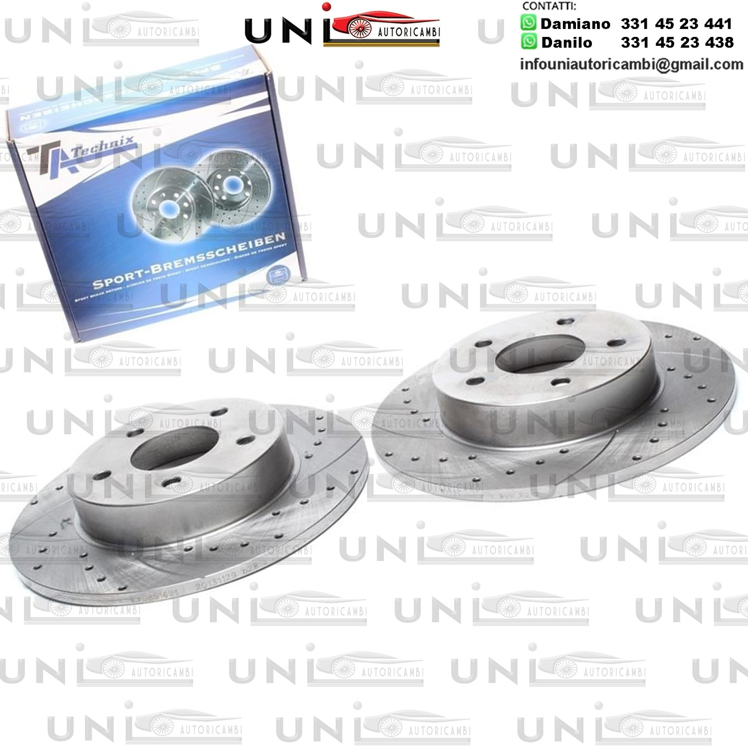 2X Dischi Sportivi Posteriori Nissan Almera Tino / Primera / Primera Hatchback / Primera Traveler
