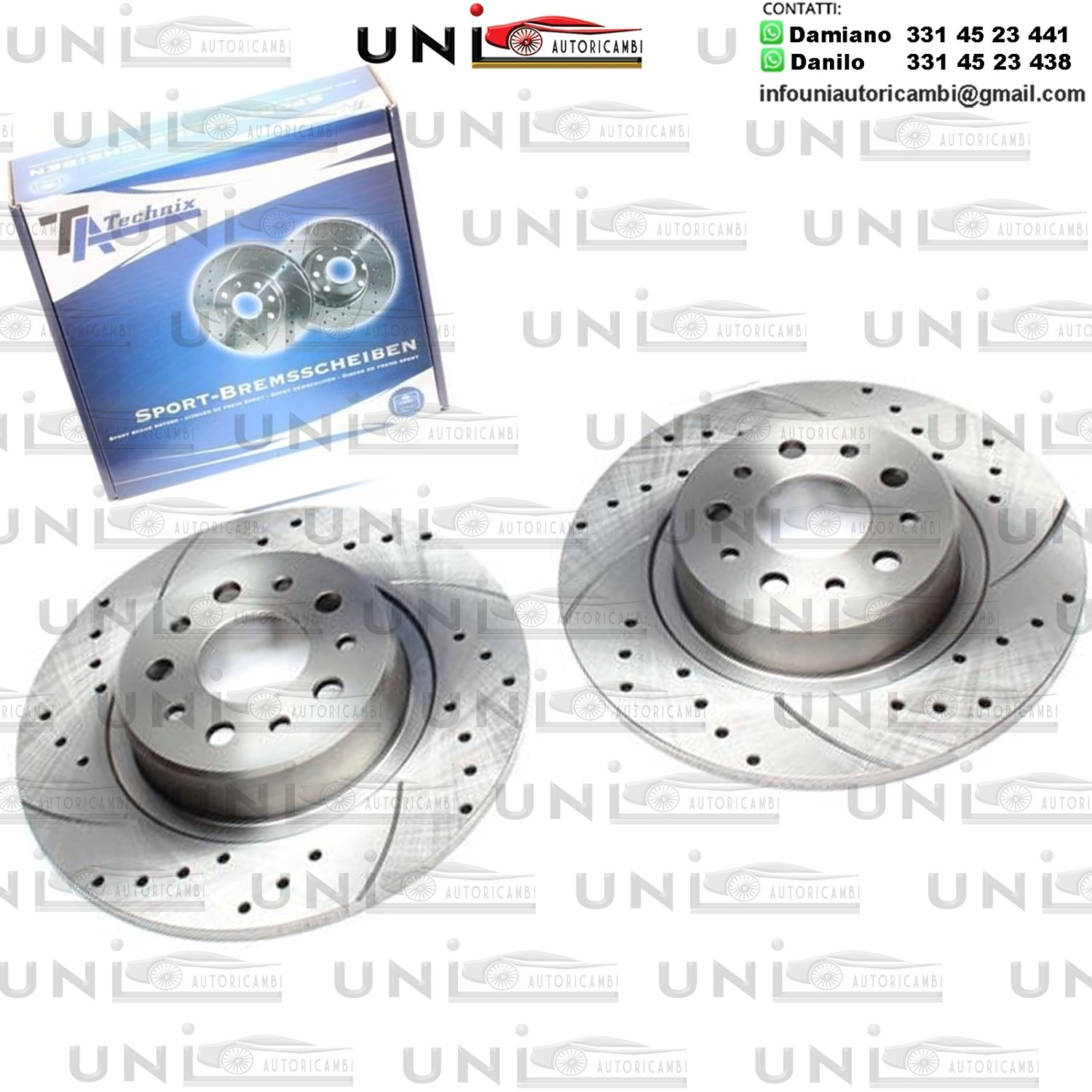 2X Dischi Sportivi Posteriori Alfa Romeo 147 / 156 / 156 Sportwagon / GT