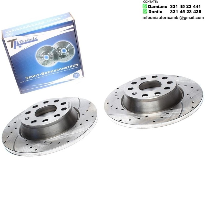 2X Dischi Sportivi Posteriori Audi A3 Cabriolet/ Seat Alhambra,Altea/Skoda Superb/ VW Passat,Touran