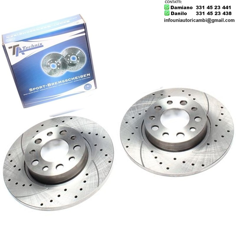 2X Dischi Sportivi Posteriori Alfa Romeo 159 / SW / Brera / Giulietta / Spider / Fiat 500X / Jeep Renegade