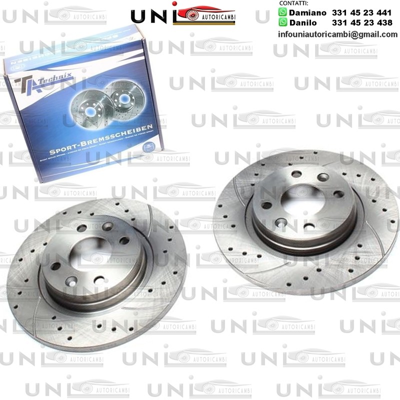 2X Dischi Sportivi Anteriori Dacia Logan / Logan II / Sandero I / Reanult / Sandero / Stepway I / Twingo / Smart Fortwo Coupe