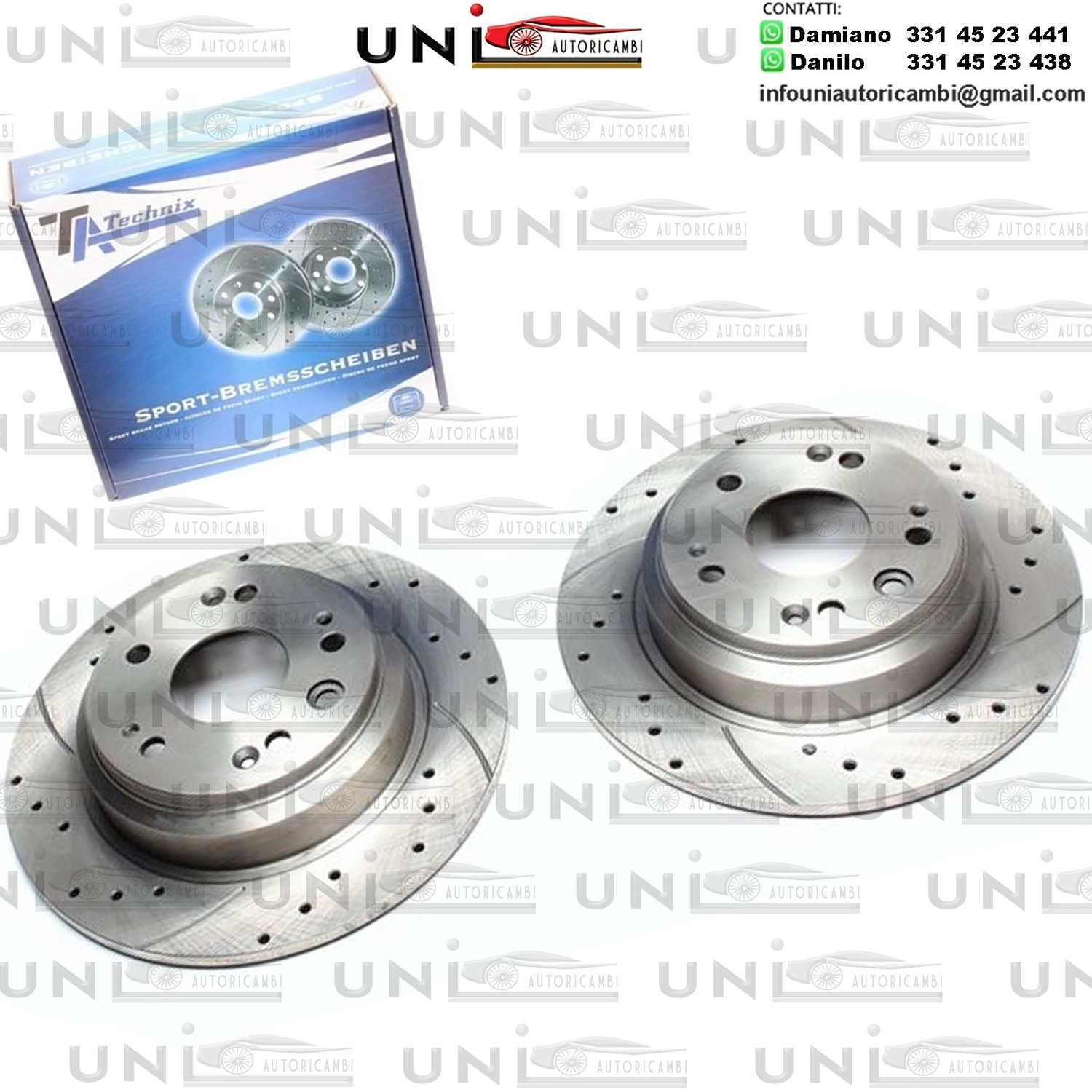 2X Dischi Sportivi Posteriori Honda Accord VII Tourer