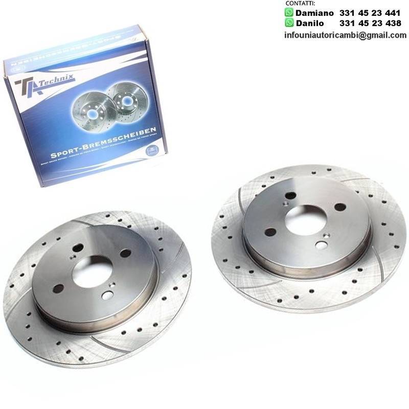 2X Dischi Sportivi Posteriori Aston Martin Cygnet / Toyota IQ / Yaris