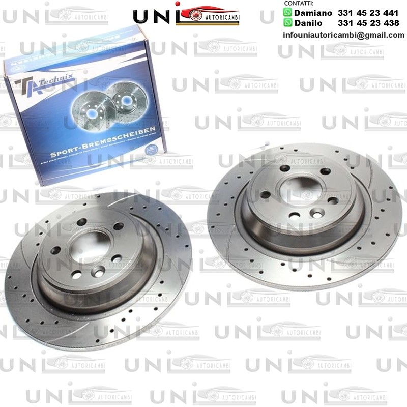 2X Dischi Sportivi Posteriori Ford Focus II / Galaxy / Kuga / Mondeo IV / S-Max / Land Rover / Range Rover Evoque