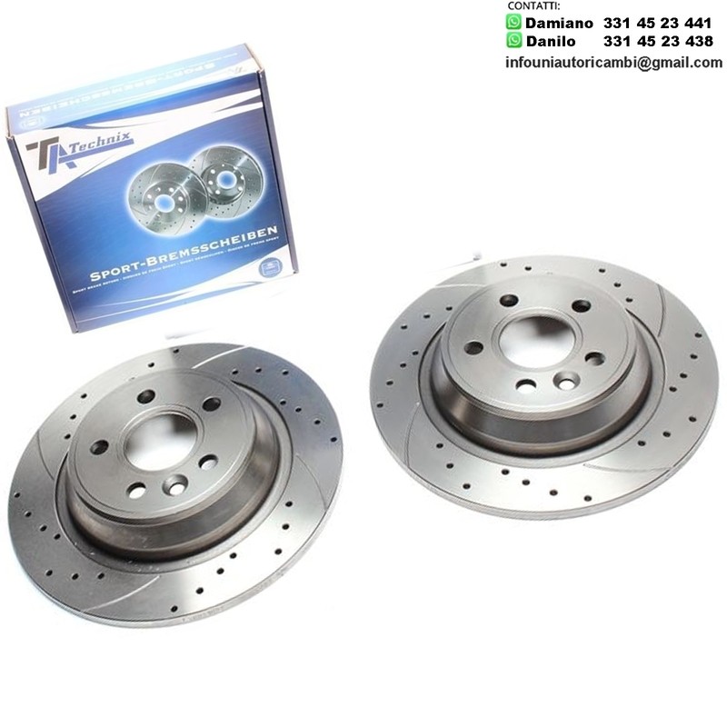 2X Dischi Sportivi Posteriori Ford Focus II / Galaxy / Kuga / Mondeo IV / S-Max / Land Rover / Range Rover Evoque