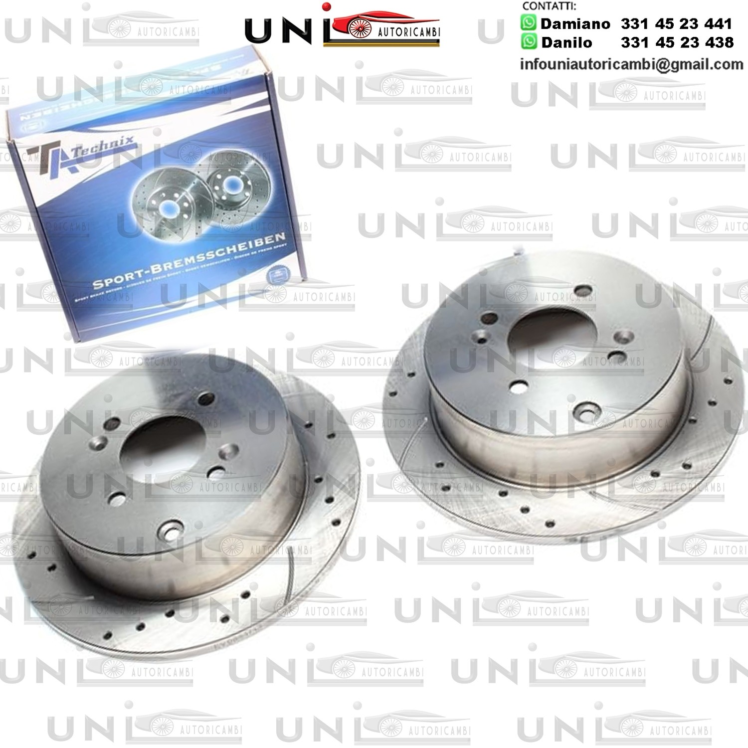 2X Dischi Sportivi Posteriori Hyundai Accent III / Saloon III / Getz / i20 / Kia Rio II / Saloon II