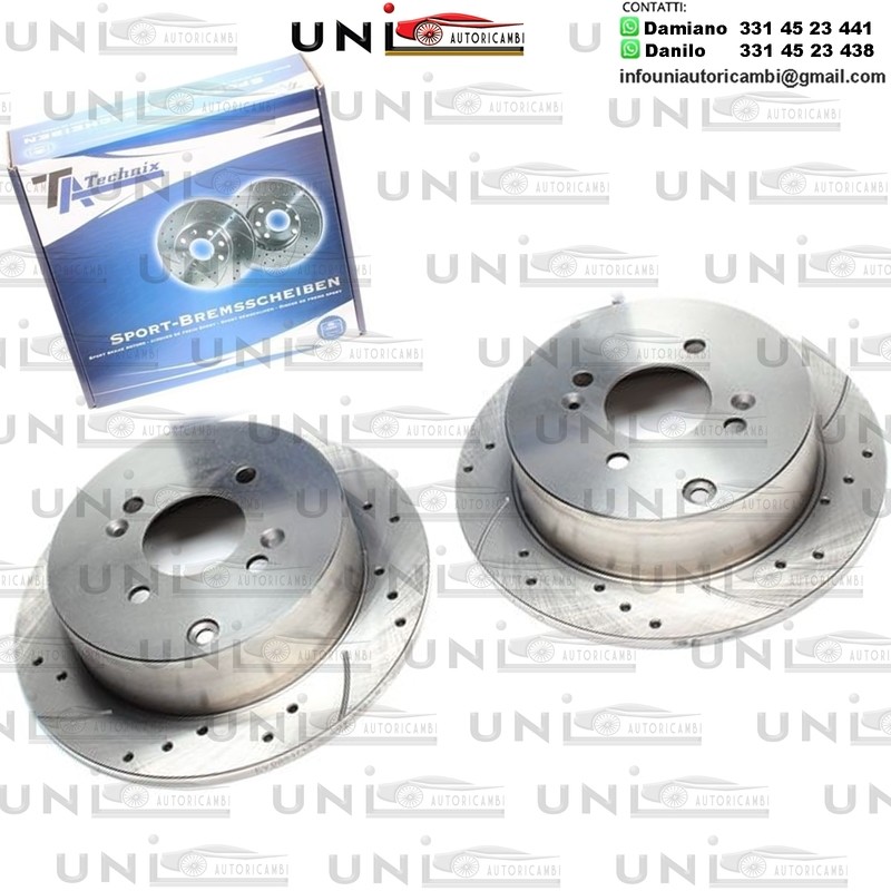 2X Dischi Sportivi Posteriori Hyundai Accent III / Saloon III / Getz / i20 / Kia Rio II / Saloon II