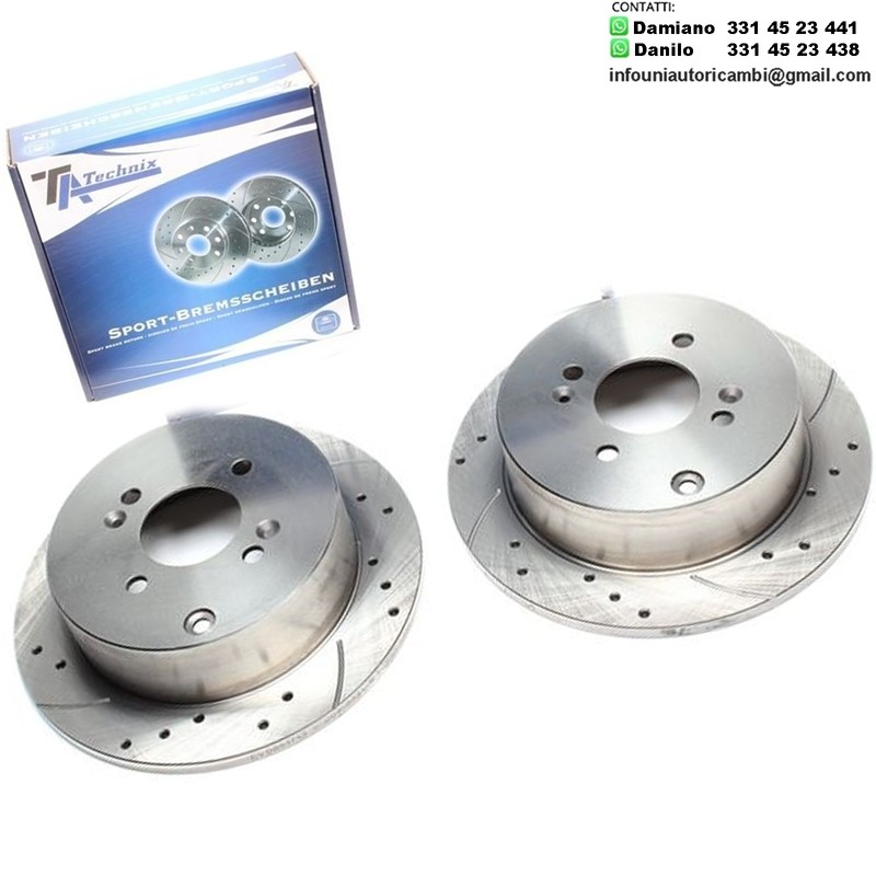 2X Dischi Sportivi Posteriori Hyundai Accent III / Saloon III / Getz / i20 / Kia Rio II / Saloon II